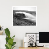 Hydraulische goudwinning Alaska 1910 Poster (Thuiskantoor)