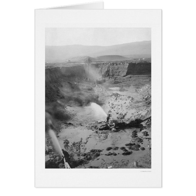 Hydraulische goudwinning Alaska 1912 (Voorkant)