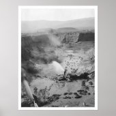 Hydraulische goudwinning Alaska 1912 Poster (Voorkant)