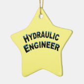 Hydraulische ingenieur waterdruppels keramisch ornament (Links)