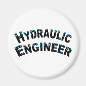 Hydraulische ingenieur waterdruppels magneet (Voorkant)