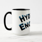 Hydraulische Ingenieur Waterdruppeltjes Mok (Links)