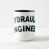 Hydraulische Ingenieur Waterdruppeltjes Mok (Midden)