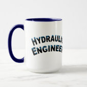 Hydraulische Ingenieur Waterdruppeltjes Mok (Links)