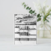 Hydraulische, kanale en sloten briefkaart (Staand voorkant)