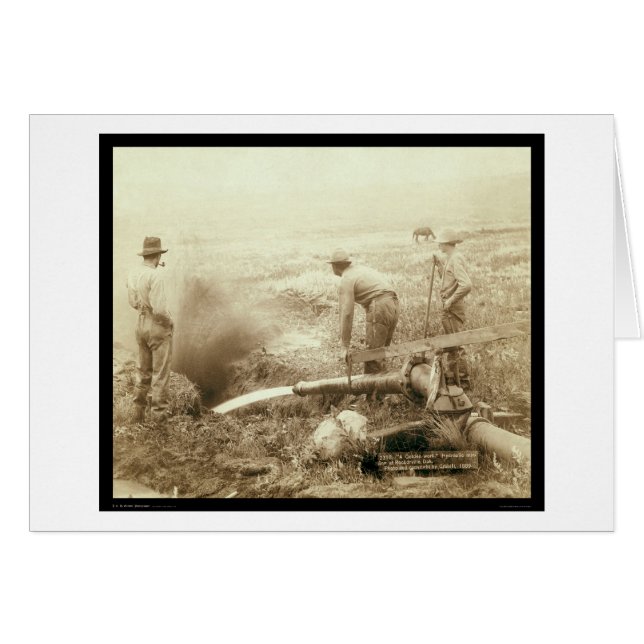 Hydraulische mijnbouw voor goud in Rockerville SD  (Voorkant Horizontaal)