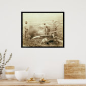 Hydraulische mijnbouw voor goud in Rockerville SD  Poster (Keuken)