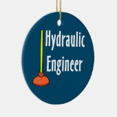 Hydraulische monteur Toilet Plunger Keramisch Ornament (Rechts)