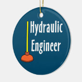 Hydraulische monteur Toilet Plunger Keramisch Ornament (Links)