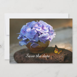 Hydrengea Flower Save the Date Kaart