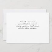 Hydrengea Flower Save the Date Kaart (Achterkant)