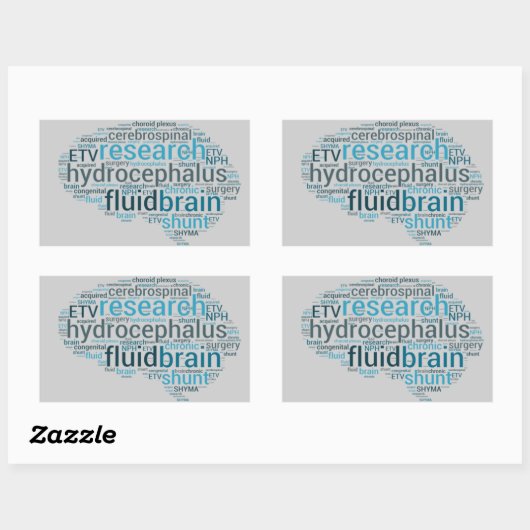 Hydro Brain Rechthoekige Sticker (Vel)