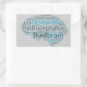Hydro Brain Rechthoekige Sticker (Tas)
