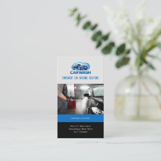 Hydro Car Wash Services | beroeps Visitekaartje (Staand voorkant)