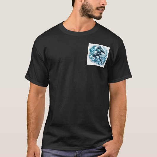 Hydro-Frost Superhero T-Shirt: Ice & Water Edition T-shirt (Voorkant)