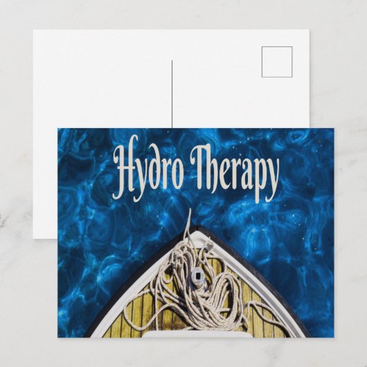 Hydro Therapy Boat Ocean Sailing Briefkaart (Voorkant / Achterkant)