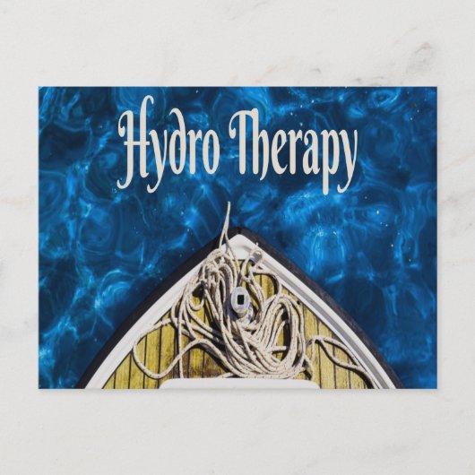 Hydro Therapy Boat Ocean Sailing Briefkaart (Voorkant)