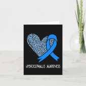 Hydrocefalus Awareness Blauw lint Kaart (Voorkant)