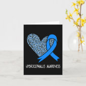 Hydrocefalus Awareness Blauw lint Kaart (Gele Bloem)