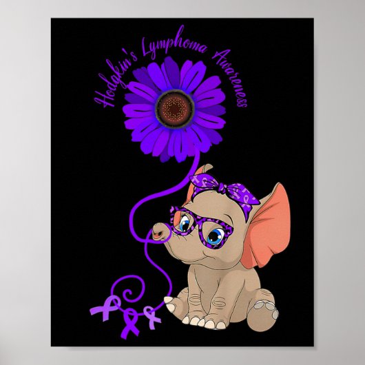 Hydrocefalus Awareness Blauwe Lintbril Poster (Voorkant)