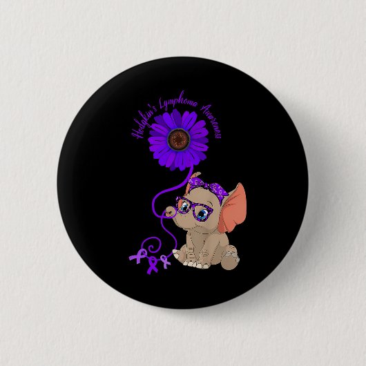 Hydrocefalus Awareness Blauwe Lintbril Ronde Button 5,7 Cm (Voorkant)