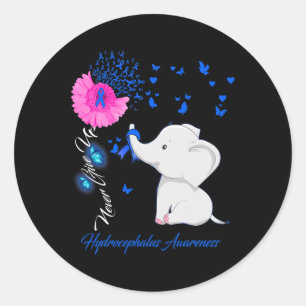 Hydrocefalus Awareness - Hydrocefalus lint Ronde Sticker
