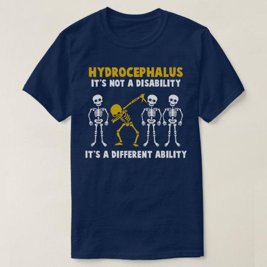Hydrocefalus Awareness Is geen handicap ITS A T-shirt (Design voorkant)