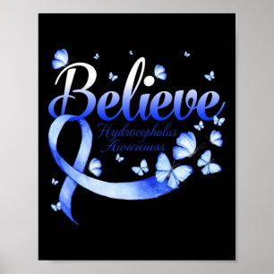 Hydrocefalus Awareness Vlinder Poster