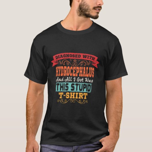 Hydrocefalus Fun Awareness Gift T-shirt (Voorkant)