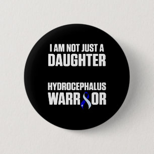 Hydrocefalus Overlevende dochter bewustzijn Warrio Ronde Button 5,7 Cm