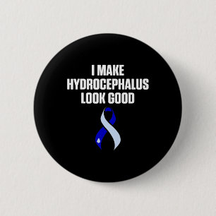 Hydrocefalus overlevende kijk goed bewustzijn krij ronde button 5,7 cm