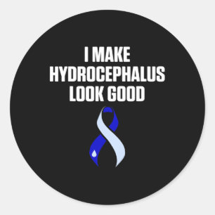 Hydrocefalus overlevende kijk goed bewustzijn krij ronde sticker