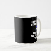 Hydrocefalus overlevende levenden bewustzijnsstrij koffiemok (Voorkant rechts)