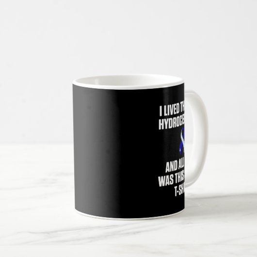 Hydrocefalus overlevende levenden bewustzijnsstrij koffiemok (Voorkant rechts)