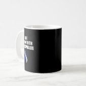 Hydrocefalus Overlevende Liefde Bewustzijn Warrior Koffiemok (Voorkant links)