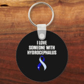 Hydrocefalus Overlevende Liefde Bewustzijn Warrior Sleutelhanger (Voorkant)
