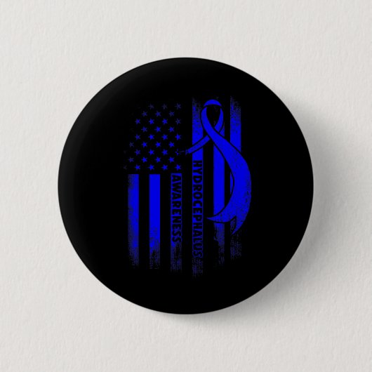 Hydrocefalus overlevende overwonnen bewustzijn kri ronde button 5,7 cm (Voorkant)