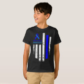 Hydrocefalus overlevende Tackled Awareness Warrior T-shirt (Voorkant volledig)