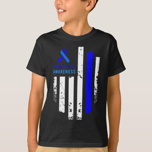 Hydrocefalus overlevende Tackled Awareness Warrior T-shirt (Voorkant)