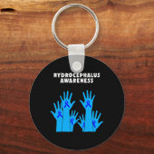 Hydrocefalus Overlevende Therapeutische Bewustzijn Sleutelhanger (Voorkant)