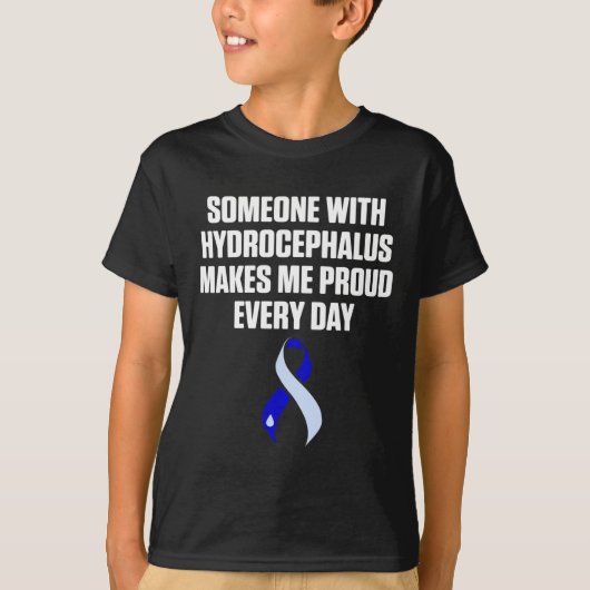 Hydrocefalus Overlevende Trots Bewustzijn Warrior T-shirt (Voorkant)