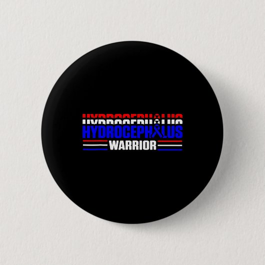 Hydrocefalus Overlevende vechtbewustzijn Warrior 1 Ronde Button 5,7 Cm (Voorkant)
