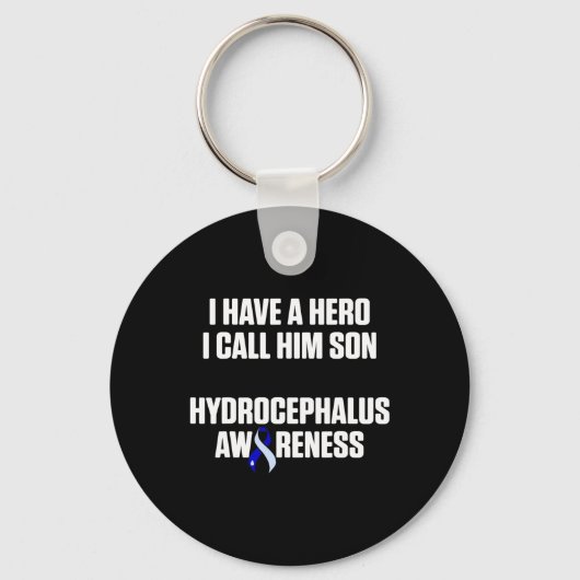 Hydrocefalus Overlevende Zoon Bewustzijn Warrior 3 Sleutelhanger (Voorkant)