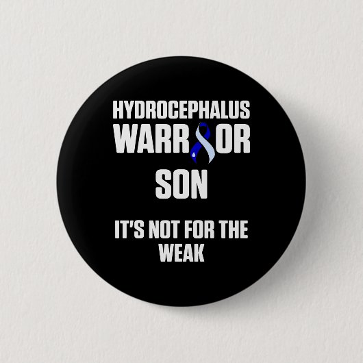 Hydrocefalus Overlevende Zoon Bewustzijn Warrior 6 Ronde Button 5,7 Cm (Voorkant)