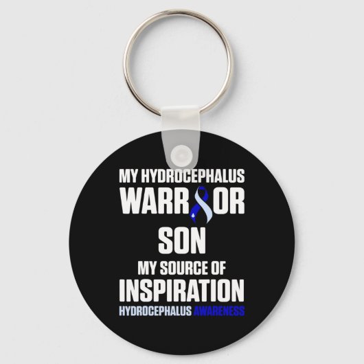 Hydrocefalus Overlevende Zoon Bewustzijn Warrior 7 Sleutelhanger (Voorkant)