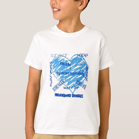 hydrocefalus sensibiliserend ladybugs zwerm t-shirt (Voorkant)