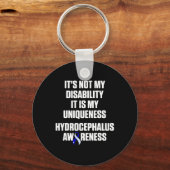 Hydrocefalus Survivor Bewustzijn van invaliditeit Sleutelhanger (Voorkant)
