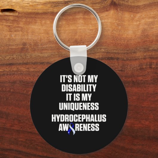 Hydrocefalus Survivor Bewustzijn van invaliditeit Sleutelhanger (Voorkant)