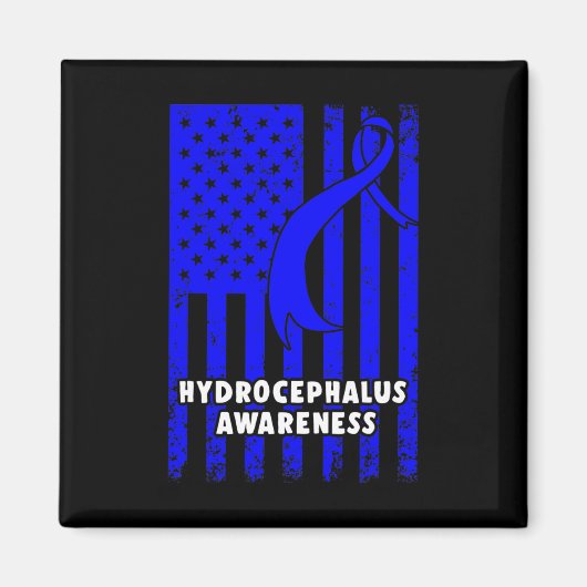 Hydrocefalus Survivor Enduring Awareness Warrior Magneet (Voorkant)