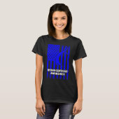 Hydrocefalus Survivor Enduring Awareness Warrior T-shirt (Voorkant volledig)